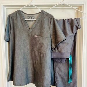 Women’s Figs Scrub Set - Graphite - Medium